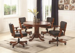 Mitchell Three-In-One Game Table & 4 Arm Chairs