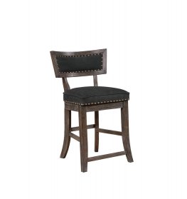 Rustic Black Counter-Height Dining Chair