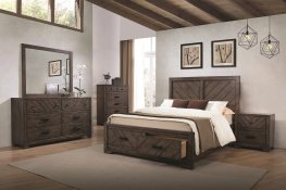 Lawndale Rustic Weathered Grey E. King 5-Pc.