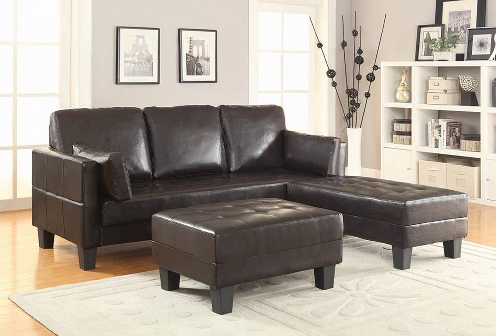 Ellesmere Contemporary Brown Sofa Bed