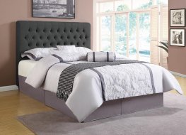 Chloe Charcoal Upholstered Twin Bed