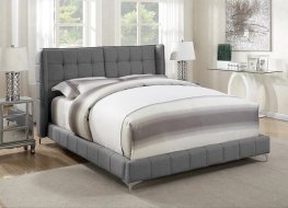 Goleta Grey Upholstered Full Bed