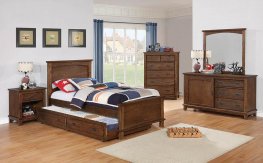 Kinsley Rustic Country Brown Full Bed