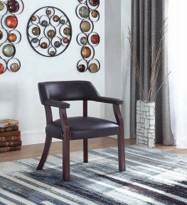 Modern Burgundy Guest Chair