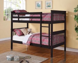 Chapman Black Twin-over-Twin Bunk Bed