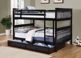 Chapman Black Full-over-Full Bunk Bed