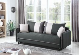 Casual Grey White Sofa Bed