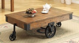 Rustic Brown Wagon Coffee Table