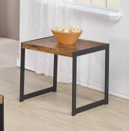 Rustic Antique Nutmeg End Table