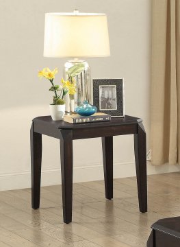 Transitional Walnut End Table