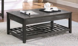 Rustic Grey Lift-Top Coffee Table