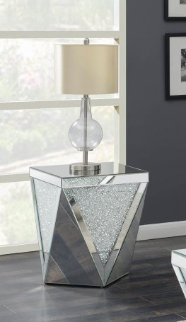 Contemporary Silver Side Table