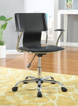 Contemporary Black Adjustable Office Chair