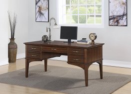 Craftsman Golden Brown Office Desk