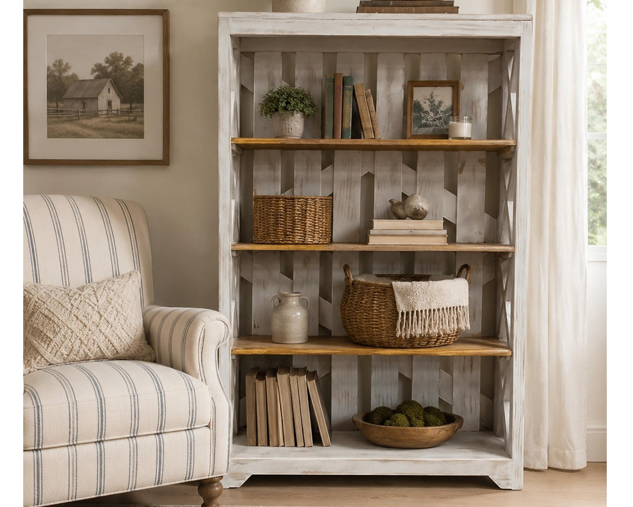 (image for) Las Cruces Bookshelf White (5 in Stock)