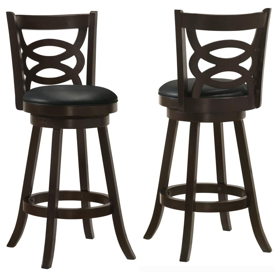 (image for) Calecita Wood Swivel Bar Chair Cappuccino (Set of 2)
