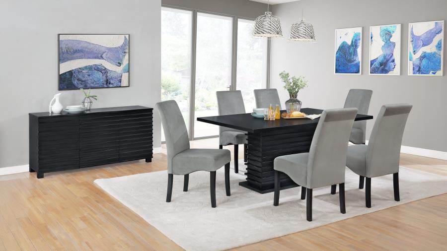 (image for) Stanton 7-piece Rectangular Dining Table Set Grey