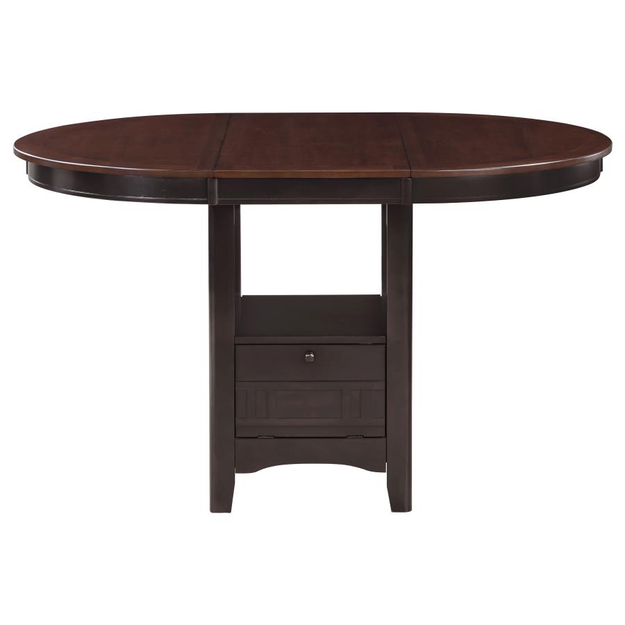 (image for) Lavon Oval 60-inch Counter Height Extension Dining Table Chestnut