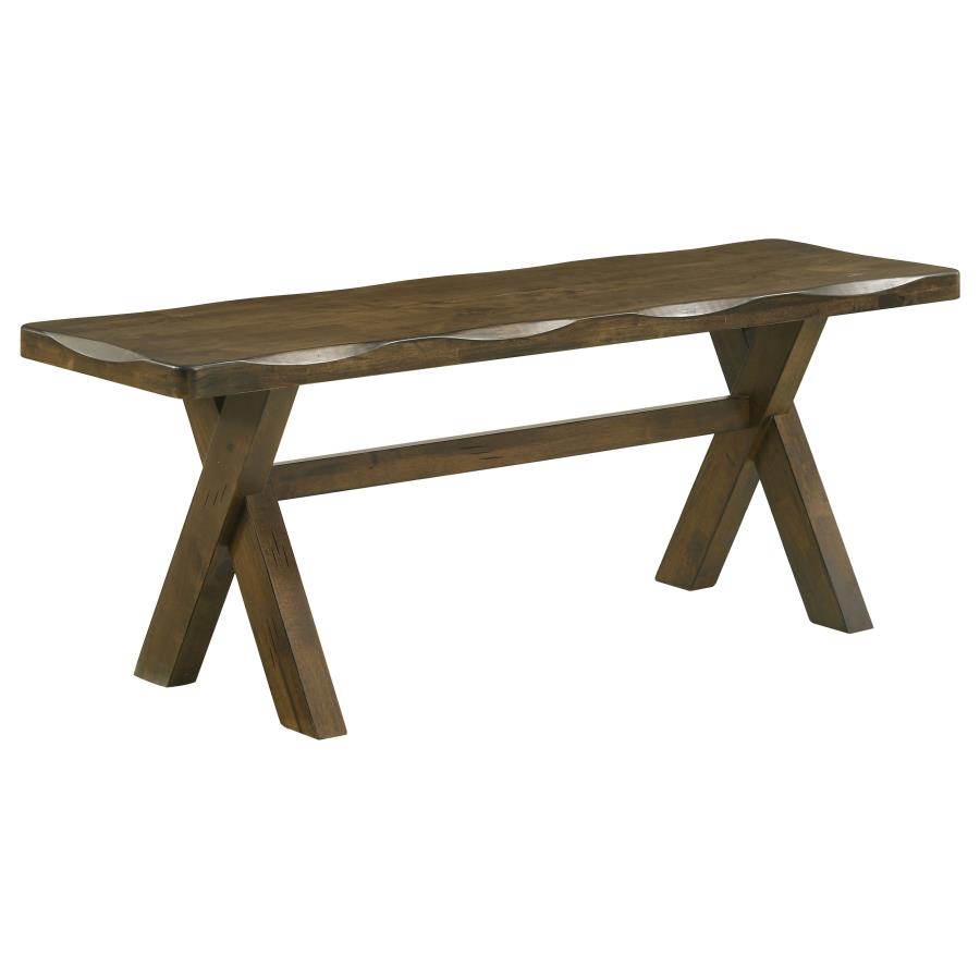(image for) Alston 47-inch Solid Wood Dining Bench Knotty Nutmeg