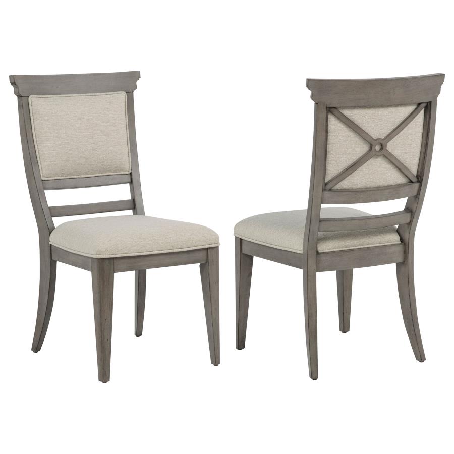 (image for) Cresswell Upholstered Dining Side Chair Tan (Set of 2)