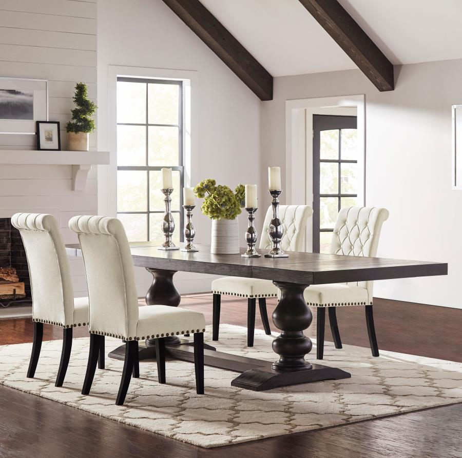 (image for) Phelps 5-piece Rectangular Dining Table Set Distressed Noir