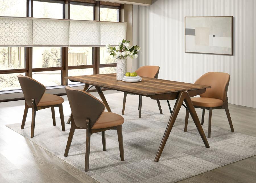 (image for) Randolph 5-piece Smart Top Rectangular Dining Set Sheesham and Brown