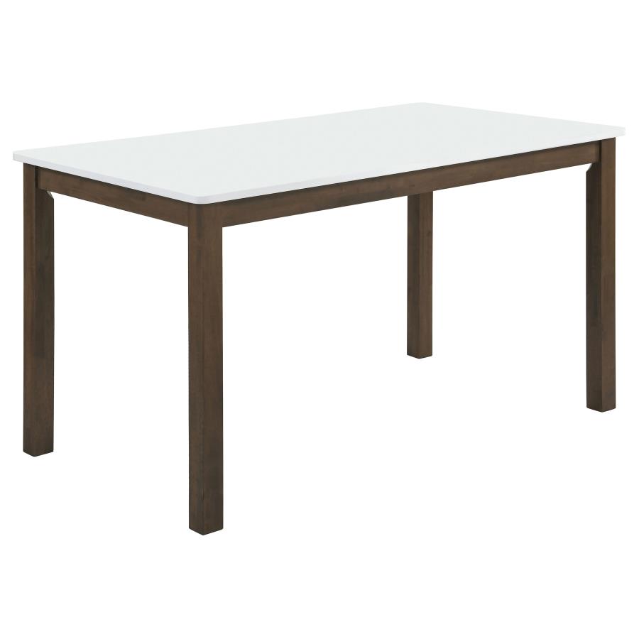 (image for) Merrin 55-inch Rectangular Dining Table White and Walnut