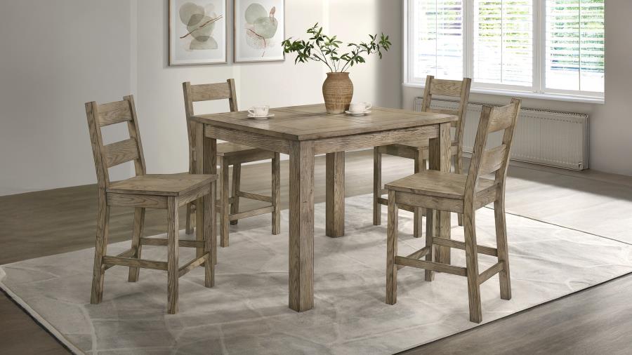 (image for) Cardova 5-piece Counter Height Dining Table Set Vineyard Oak
