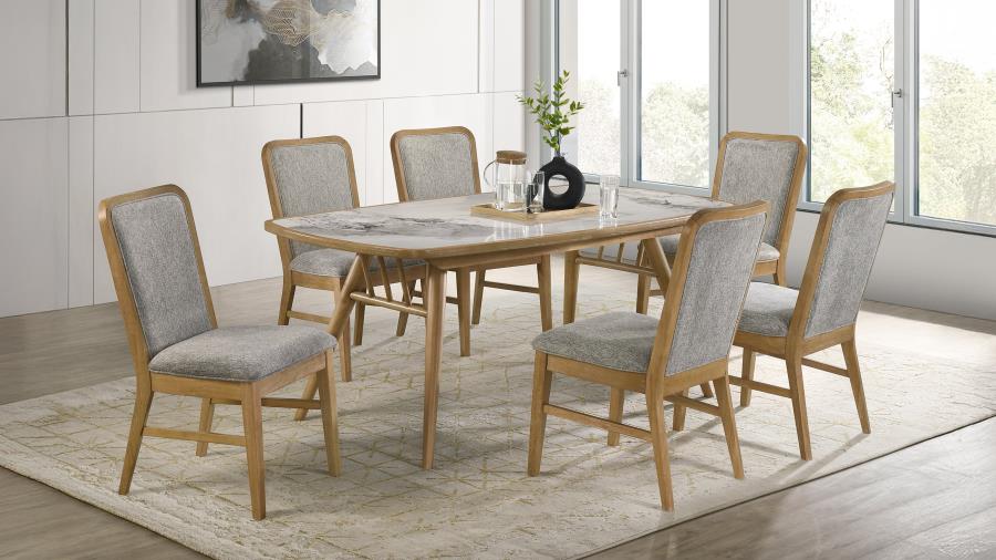 (image for) Croyden 7-piece Rectangular Dining Set Weathered Natural