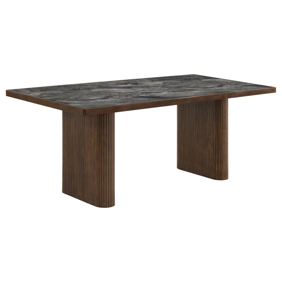 (image for) Parry 80-inch Smart Top Paladina Dining Table Dark Walnut