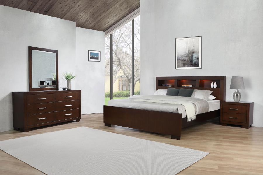 (image for) Jessica 4-piece Queen Bedroom Set Cappuccino