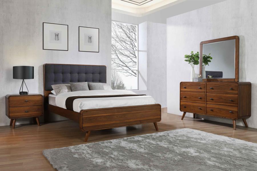 (image for) Robyn 4-piece Queen Bedroom Set Dark Walnut
