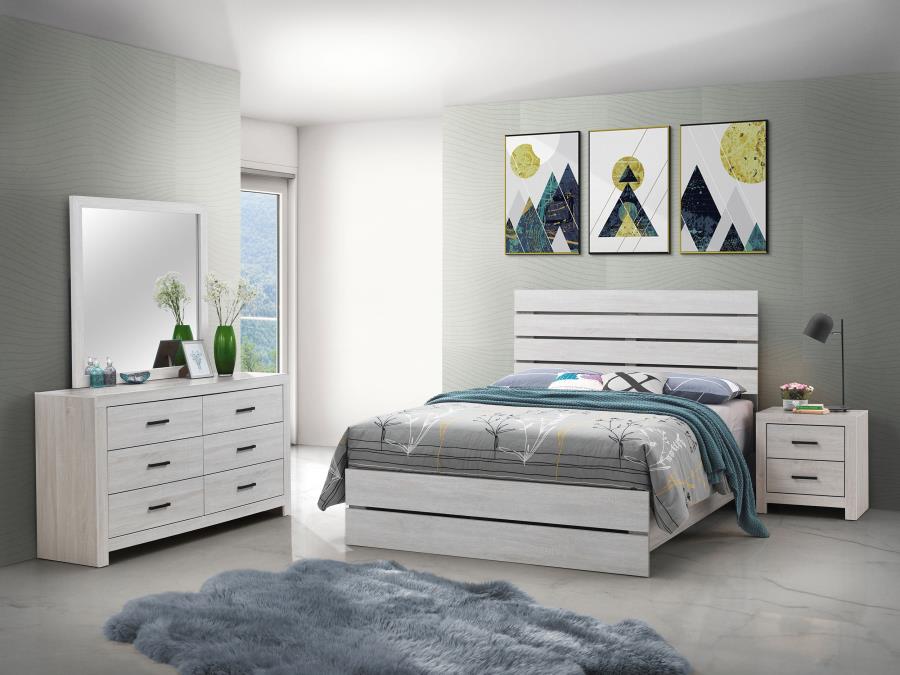 (image for) Brantford 4-piece Queen Bedroom Set Coastal White