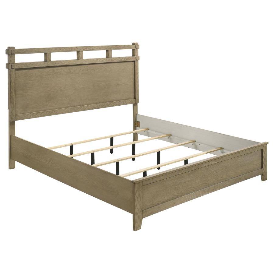 (image for) Hazlewood 61-inch Eastern King Panel Bed Vineyard Oak