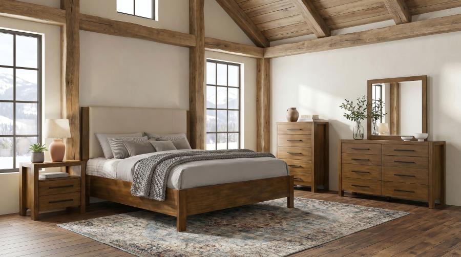 (image for) Adderley 5-piece Queen Bedroom Set Warm Brown