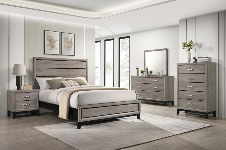 (image for) Valen Five-piece California King Bedroom Set Light Taupe