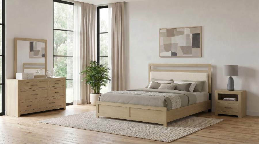 (image for) Hendricks 4-piece California King Bedroom Set Light Oak