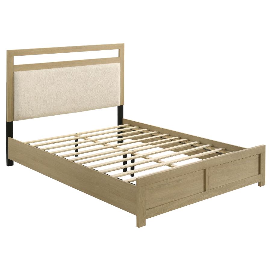 (image for) Hendricks Queen Panel Headboard Platform Bed Light Oak