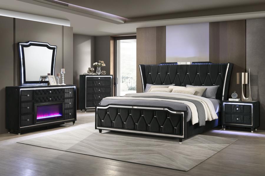 (image for) Lorient 5-piece California King Bedroom Set Black