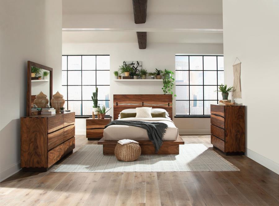 (image for) Winslow 5-piece California King Bedroom Set Smokey Walnut