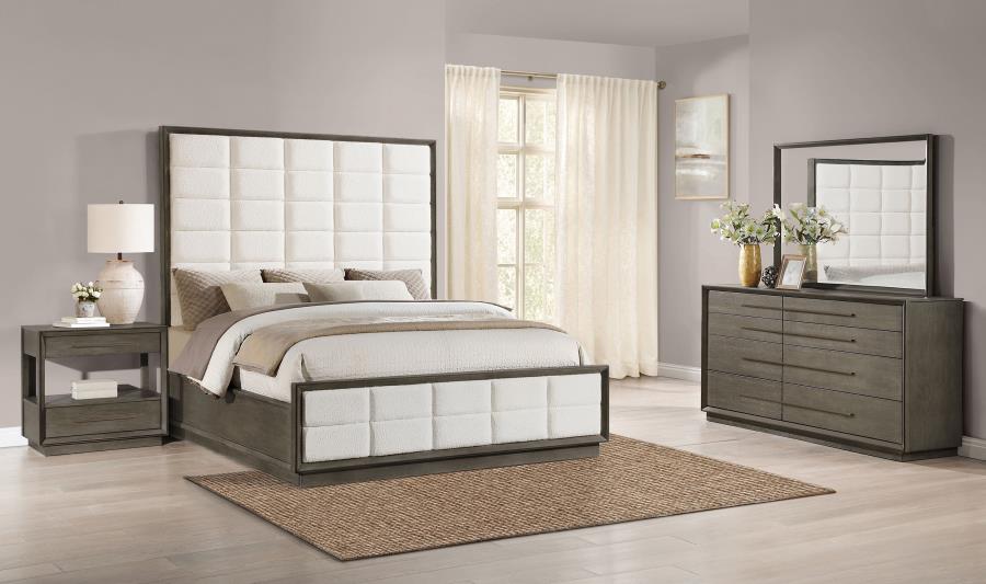 (image for) Durango 4-piece Eastern King Bedroom Set Taupe Oak