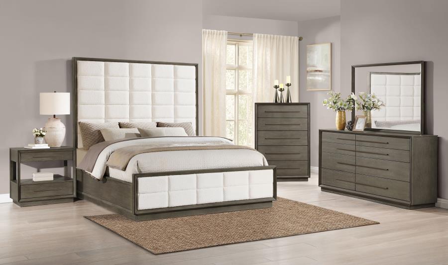 (image for) Durango 5-piece Eastern King Bedroom Set Taupe Oak