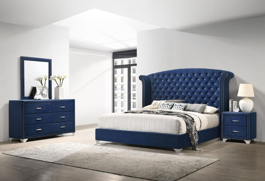 (image for) Melody 4-piece Eastern King Bedroom Set Pacific Blue