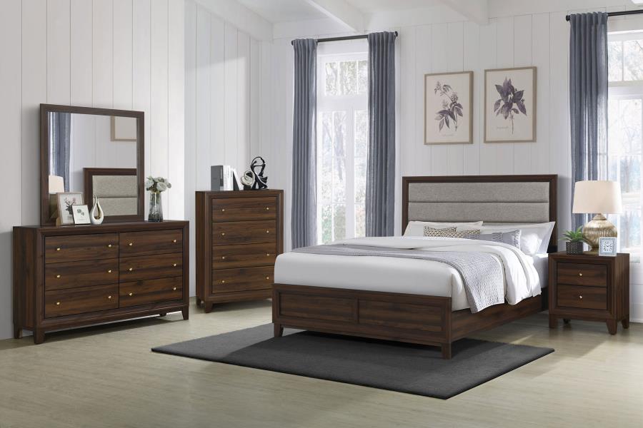 (image for) Welsley 5-piece California King Bedroom Set Walnut