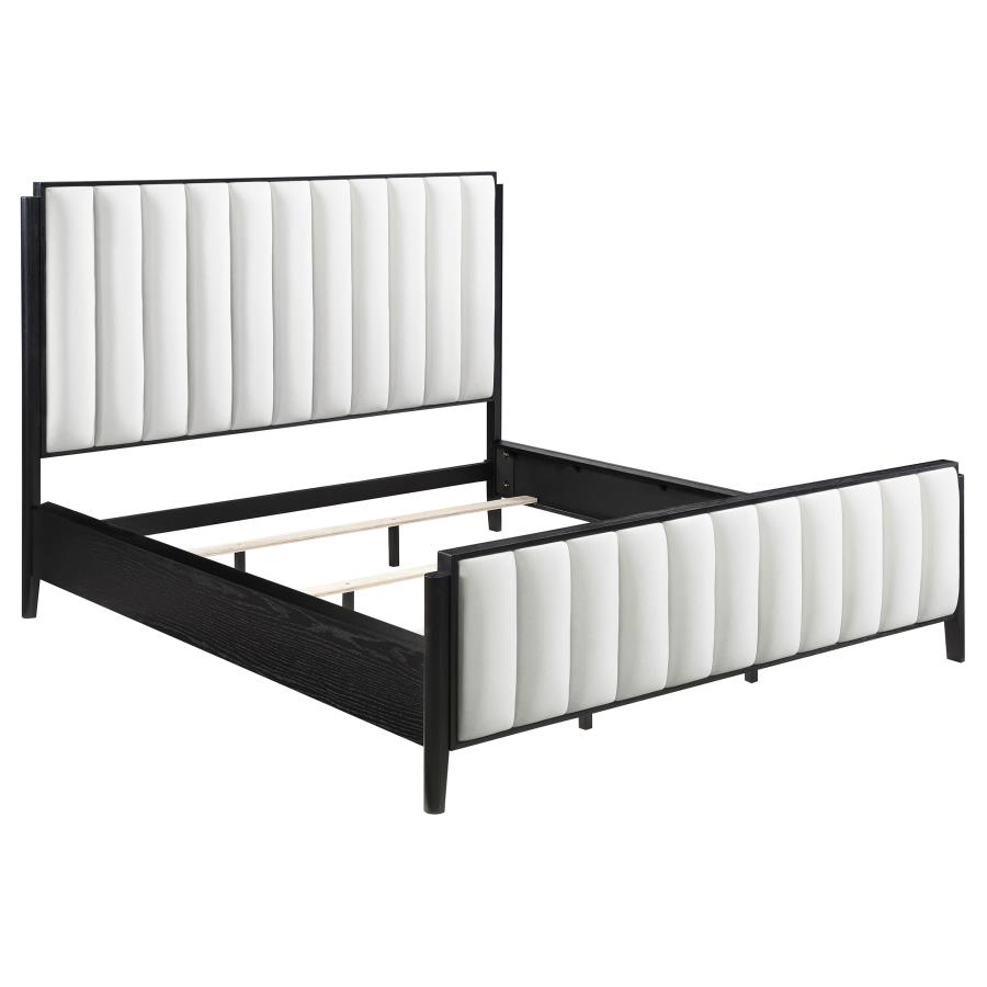 (image for) Brookmead 60-inch Upholstered California King Bed Black