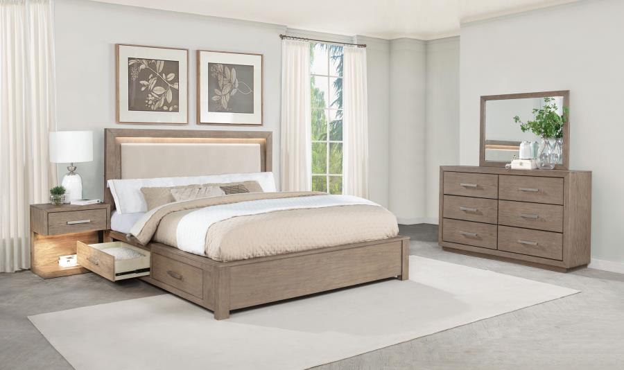 (image for) Kenora 4-piece California King Bedroom Set Barley Brown