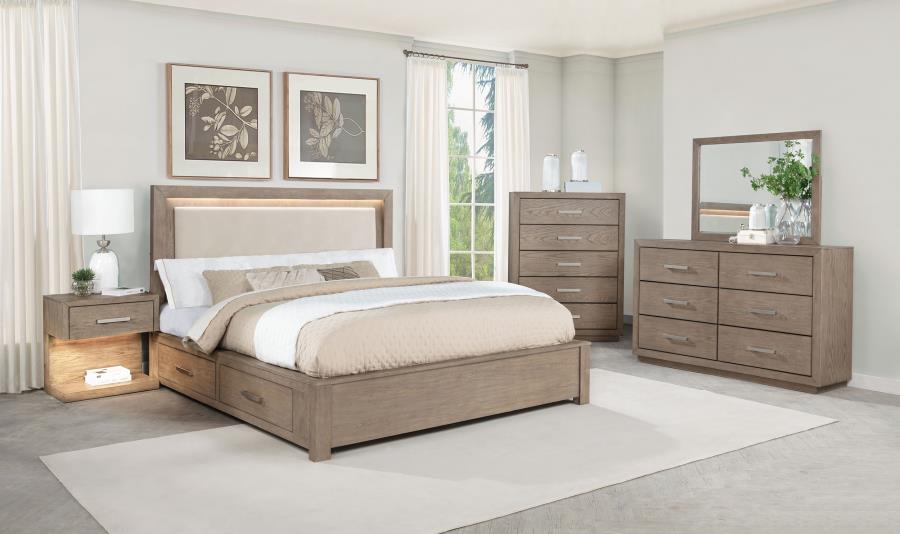 (image for) Kenora 5-piece Queen Bedroom Set Barley Brown