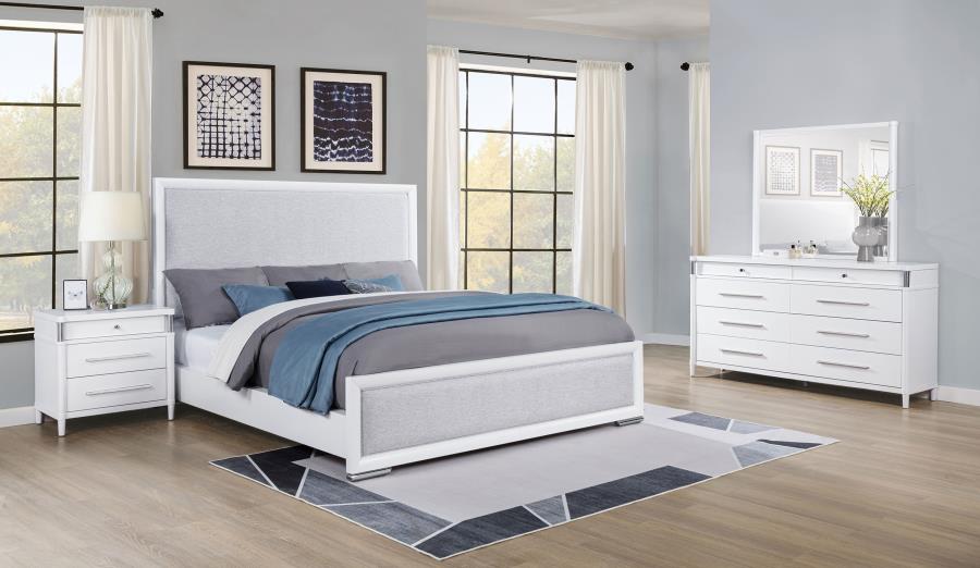 (image for) Gracemont 4-piece California King Bedroom Set White