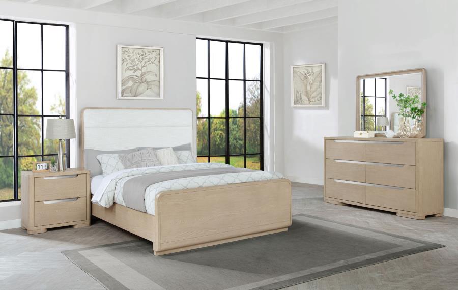 (image for) Ladera 4-piece Eastern King Bedroom Set Light Elm