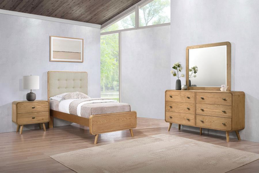 (image for) Robyn 4-piece Twin Bedroom Set Light Ash